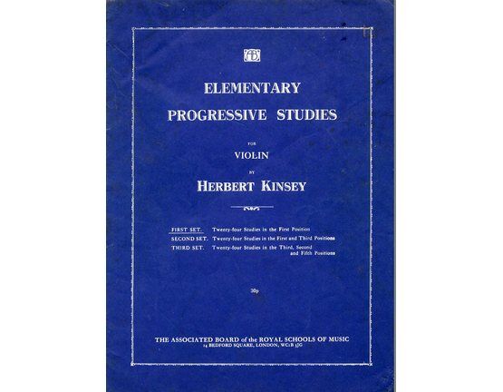 4100 | Elementary Progressive Studies for Violin - First Set - Twenty four Studies in the First position