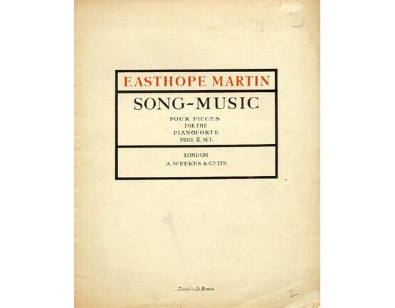 419 | Easthope Martin - Song Music - Four Pieces for the Pianoforte