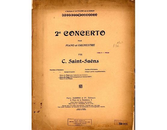4195 | 2e Concerto pour Piano et Orchestre - Op. 22 - Edition B for Piano Solo