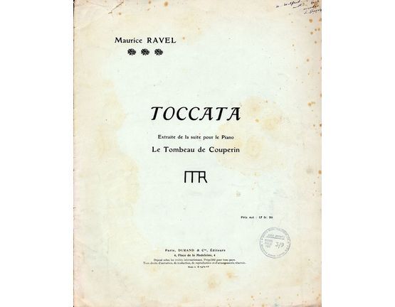 4195 | Toccata - Extraite de la suite pour le Piano Le Tombeau de Couperin