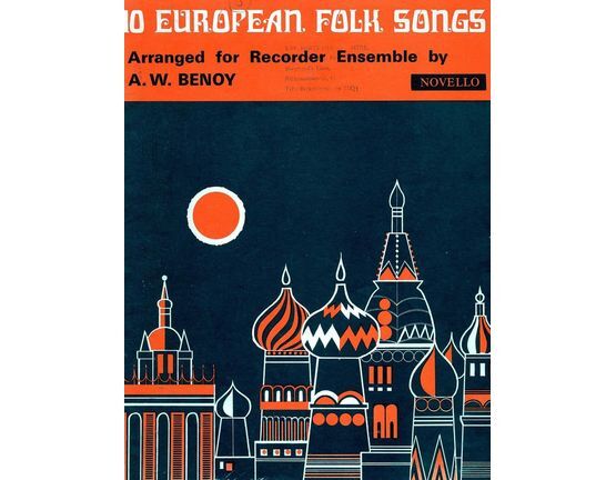 423 | 10 European Folk Songs - For Recorder Ensemble