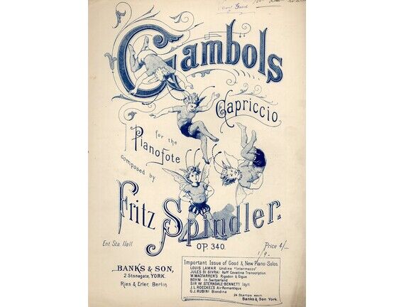 4433 | Gambols Capriccio for the Pianoforte - Op. 340