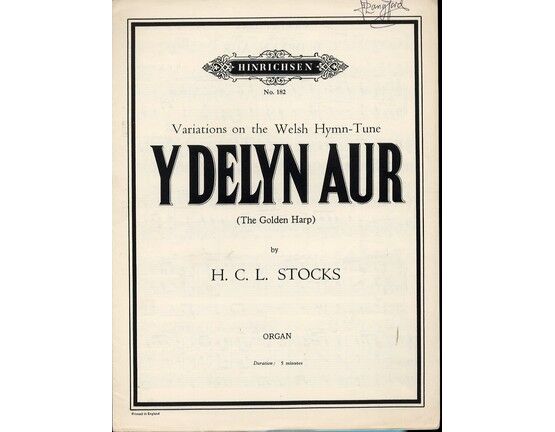 4438 | Variations on the Welsh Hymn Tune "Y Delyn Aur" (The Golden Harp) - For Organ - Hinrichsen Edition No. 182