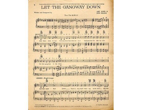 4477 | Let the Gangway Down - Professional Copy