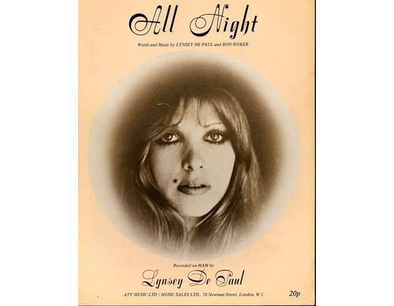 4481 | All Night - Recorded on MAM by Lynsey de Paul