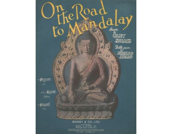 4573 | On the Road to Mandalay - Song in the key of E flat major for High Voice