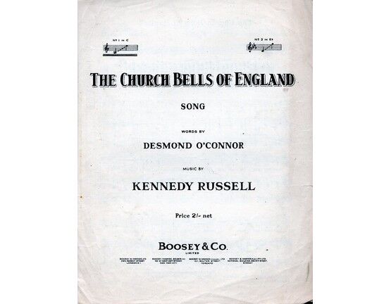 4573 | The Church Bells of England - Song in the key of C major for Lower voice