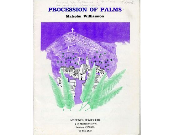 4580 | Procession of Palms - S.A.T.B and Organ Accompaniment