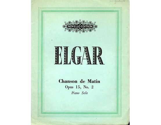 4582 | Edward Elgar - Op. 15 - No. 2 - Chanson de Matin