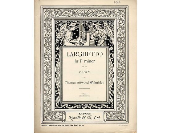 4582 | Larghetto in F minor - For Organ - Original COmpositions for the Organ Series No. 143