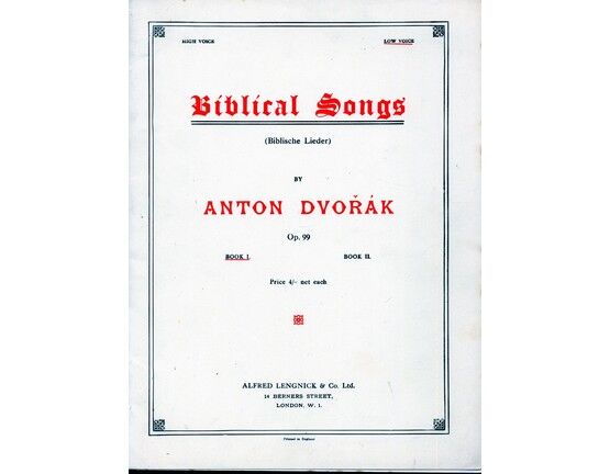 4585 | Biblical Songs Book II - For Low Voice