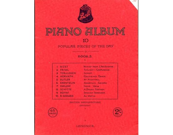 4585 | The Bell Piano Album - 10 Popular Pieces of the Day - Book 3