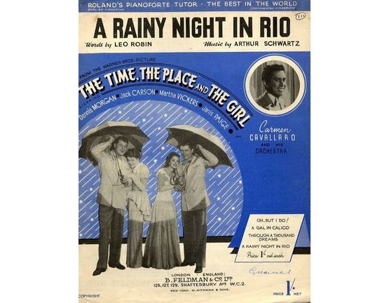 4603 | A Rainy Night in Rio - Song from Warner Bros Picture "The Time, The Place and The Girl" - Featuring the cast & Carmen Cavallaro
