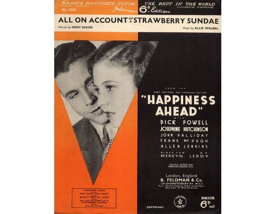 4603 | All On Account of a Strawberry Sundae - From the First National and Vitaphone picture 'Happiness Ahead'