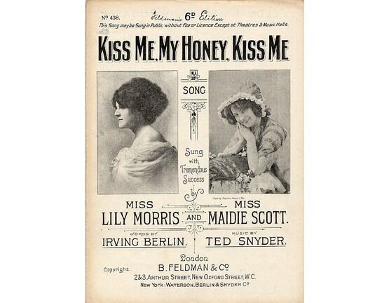 4603 | Kiss Me My Honey Kiss Me - Song