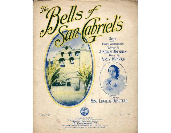 4603 | The Bells of San Gabriel's - Featuring and Sung by Miss Lucille Benstead - with Ukulele Accompt.