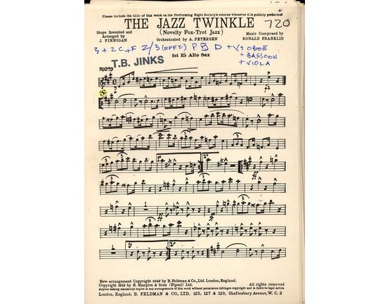 4603 | The Jazz Twinkle - Arrangement for Full Orchestra