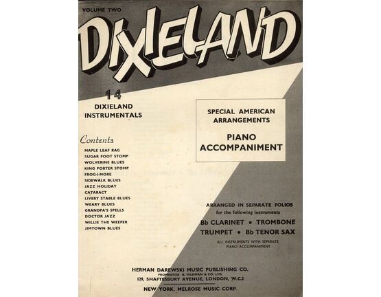 4606 | Dixieland - Volume 2. - Special American Arrangements - For Piano Solo
