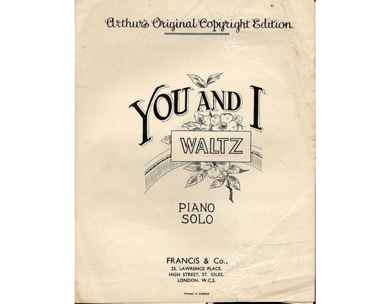 4612 | You and I - Waltz - Piano Solo