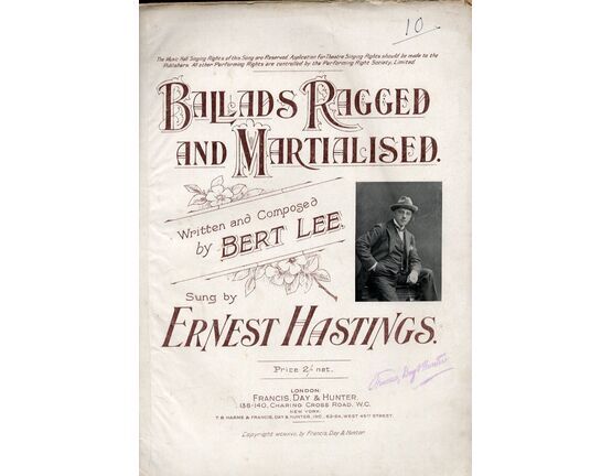4614 | Ballads Ragged And Martialised - Featuring Ernest Hastings - For Piano and Voice