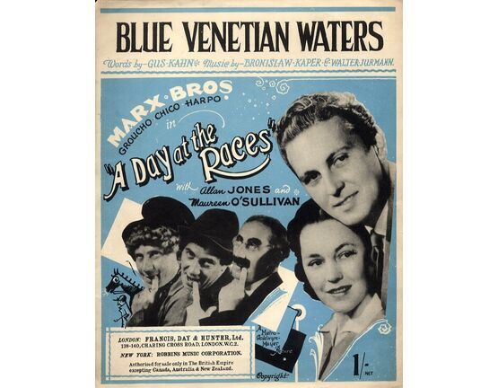 4614 | Blue Venetian Waters; from A Day At The Races - Marx Brothers, Allan Jones and Maureen O'Sullivan