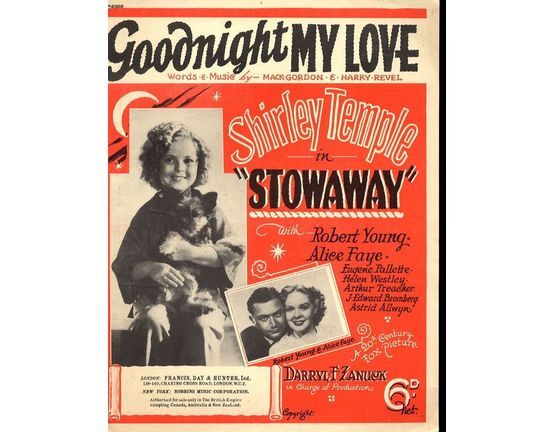 4614 | Goodnight My Love - Featuring Shirley Temple in "Stowaway" - With Robert Young & Alice Faye