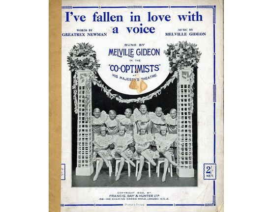 4614 | I've Fallen In Love With A Voice - Song Featuring Melville Gideon in the 'Co-Optimists'