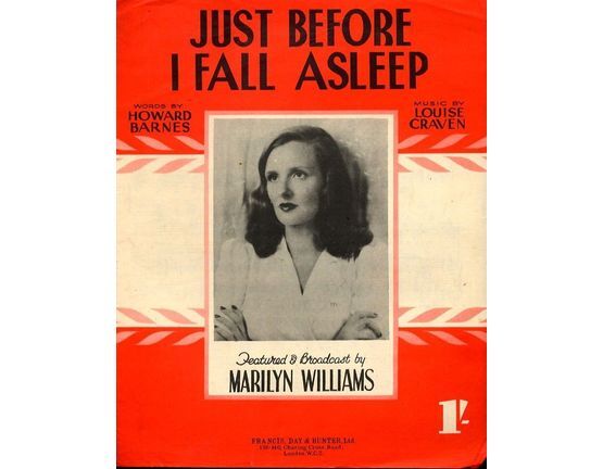 4614 | Just Before I Fall Asleep - Marilyn Williams