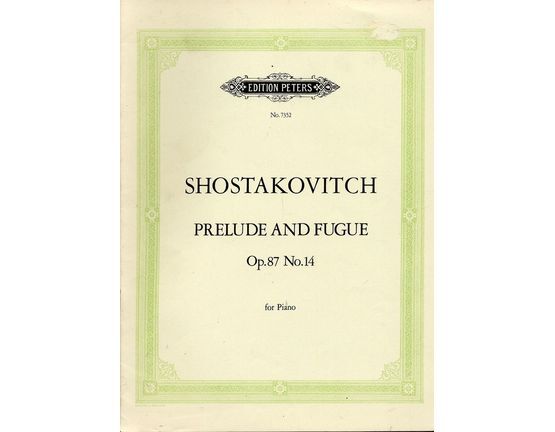 4616 | Prelude and Fugue - Op. 87, No. 14 - Edition Peters No. 7352