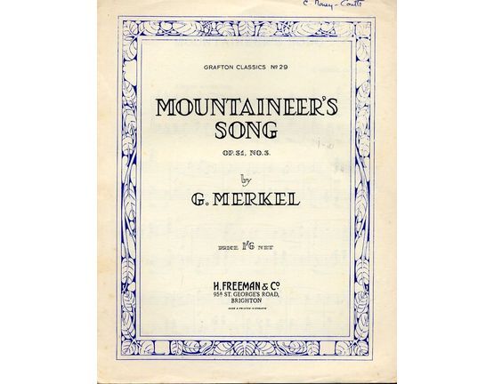 4667 | Mountaineers Song - Op. 31, No. 3- Grafton Classics No. 29