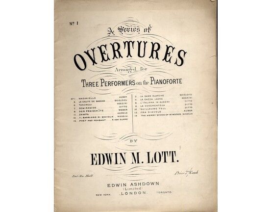 4672 | A Series of Overtures arranged for Three Performers on the Pianoforte - No. 1 - Masaniello