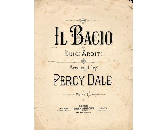 4672 | Il Bacio - In the key of C major - Piano
