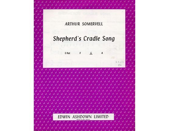 4672 | Shepherd's Cradle Song - Song - in the key of G major for medium voice - For Piano and Voice