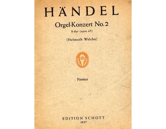 469 | Handel - Orgel-Konzert No. 2 B-dur - Op. 4 II  - Organ Concerto