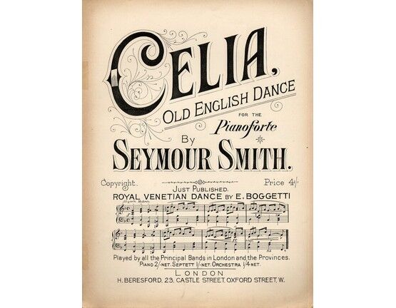 4698 | Celia - Old English Dance - For Piano