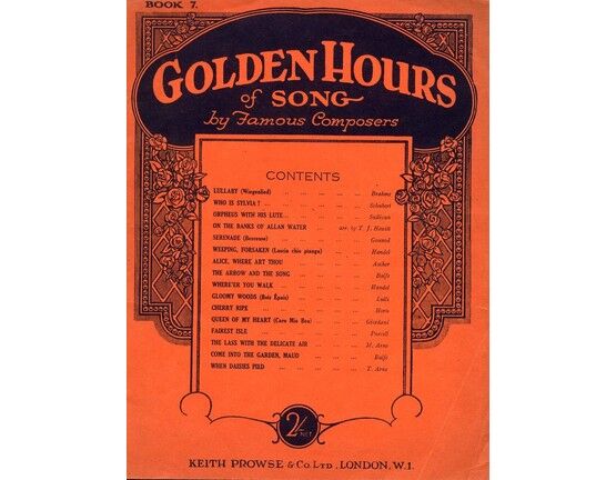 47 | Golden Hours of Song by Famous Composers Book 7 - 16 pieces by various composers