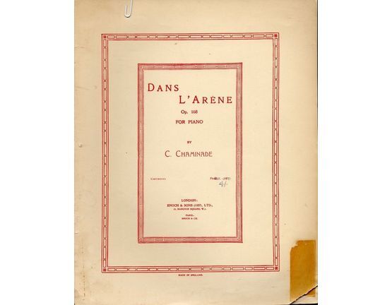 4702 | Chaminade - Dans L'Arene - Op. 168 - For Piano