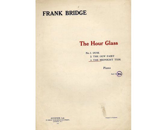 4713 | Frank Bridge - The Midnight Tide - No. 3 of The Hour Glass - Piano Solo