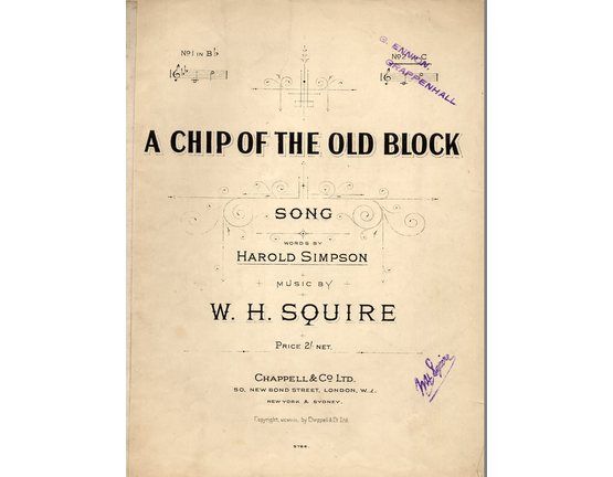 4727 | A Chip of the Old Block - Song in the key of C major