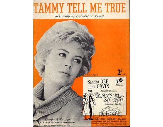 4727 | Tammy Tell Me True from "Tammy Tell Me True " - Featuring Sandra Dee