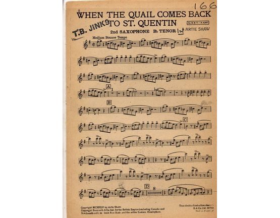 4772 | When the Quail Comes Back to St. Quentin - Arrangement for Full Orchestra