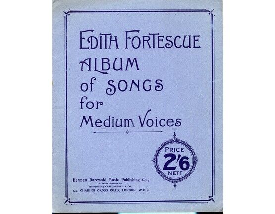 4835 | Edith Fortescue Album of Songs for Medium Voices