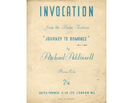 4843 | Invocation -  from the Radio feature "Journey to Romance" - Piano solo