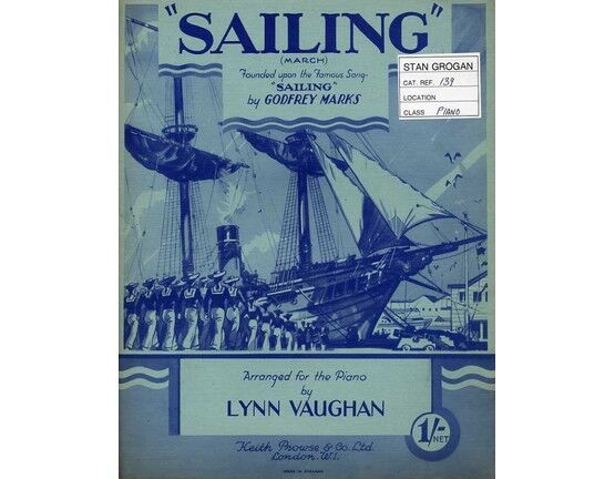 4843 | Sailing (March) - Founded Upon the Famous Song "Sailing" - Piano Solo