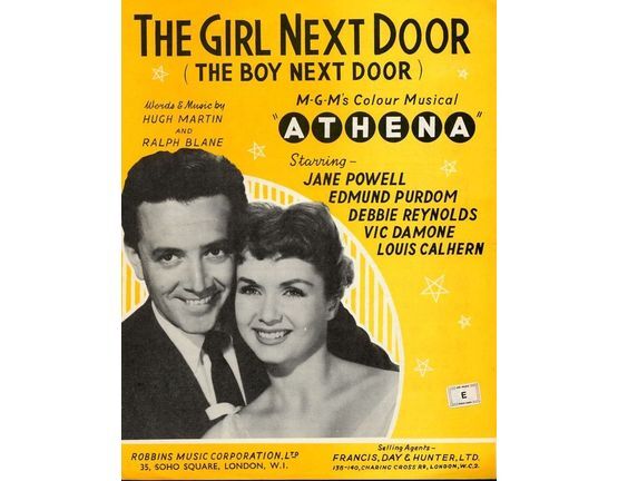 4844 | The Girl Next Door (The Boy Next Door) - Song Featuring Jane Powell