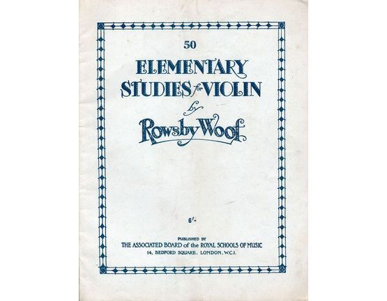 4846 | 50 Elementary Studies for Violin