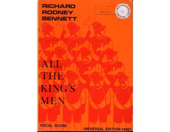 4848 | ALL THE KINGS MEN - Vocal Score - Universal Edition 14661