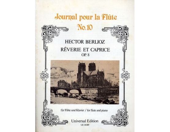 4848 | Reverie et Caprice - Op. 8 - For Flute and Piano - Journal pour la Flute Series No. 10 - Universal Edition No. UE 18089