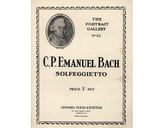 4850 | Solfeggietto - Piano Solo - The Portrait Gallery No. 25