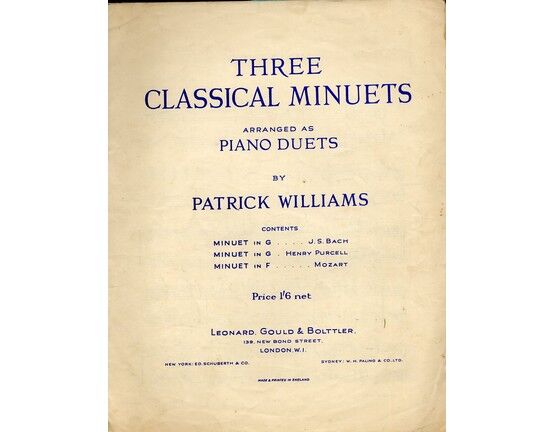4850 | Three Classical Minuets - Arranged as Piano Duets